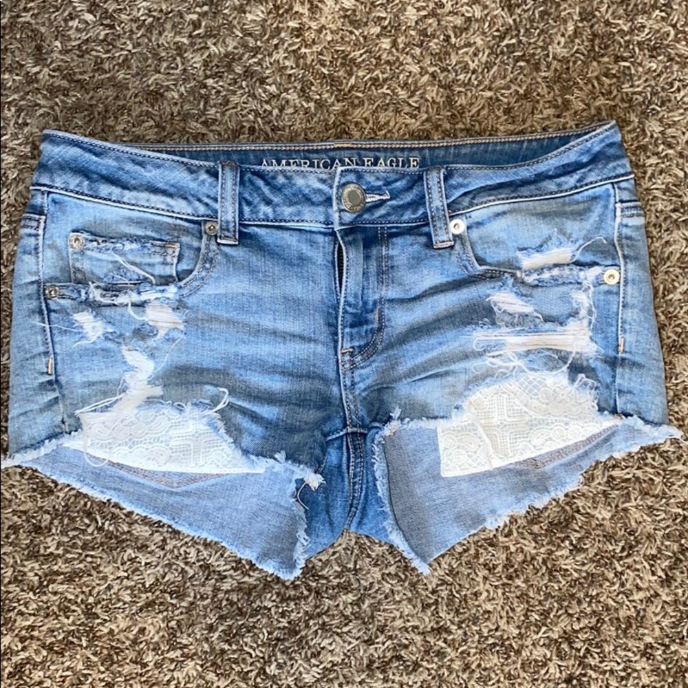 american eagle jean shorts